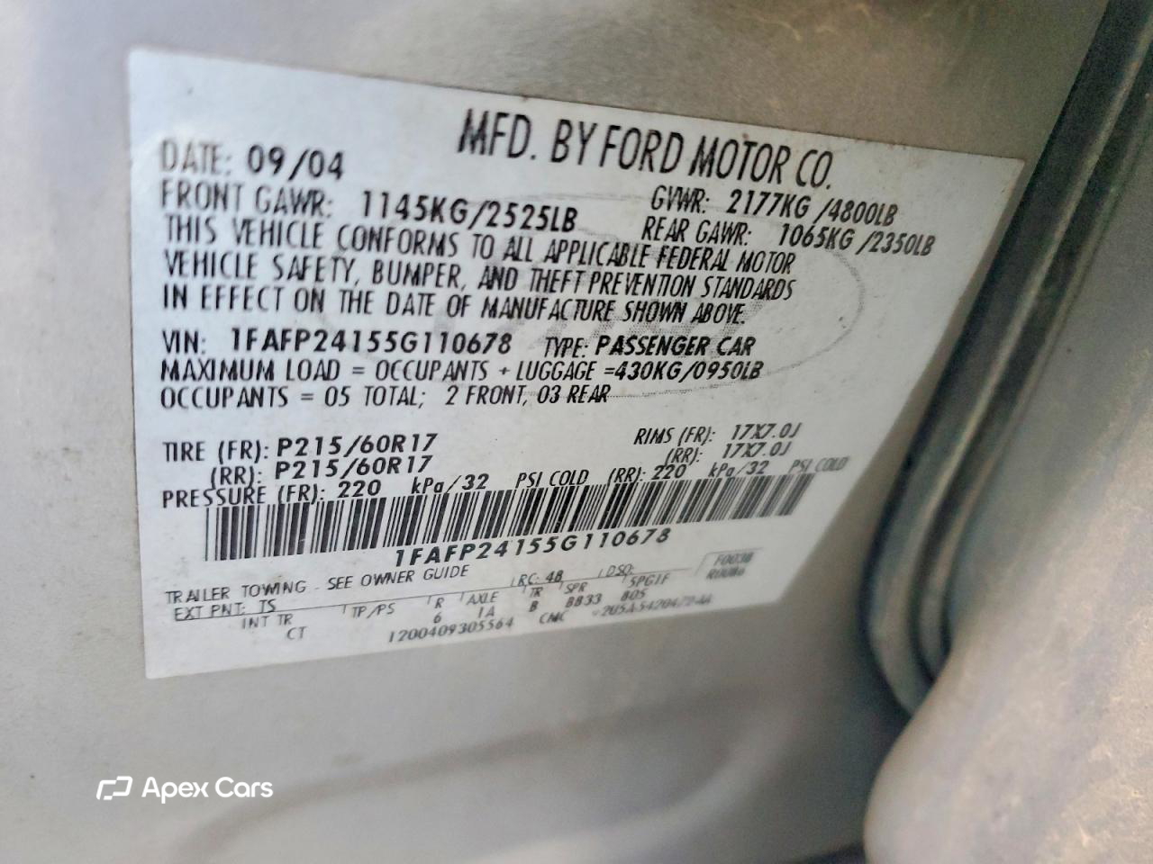 Ford Five Hundred 2005