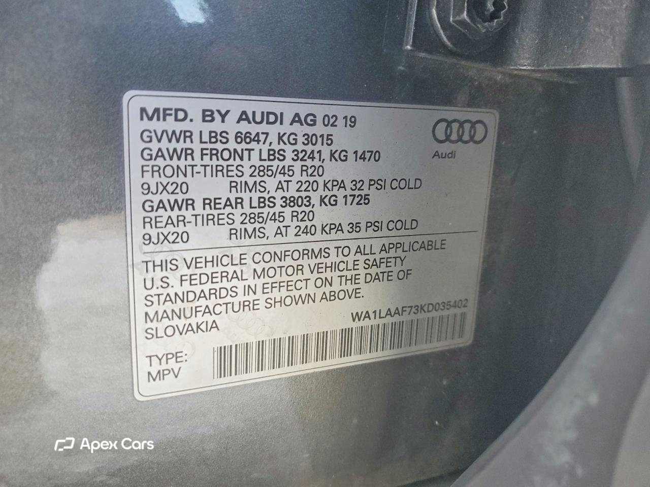 Audi Q7 2019