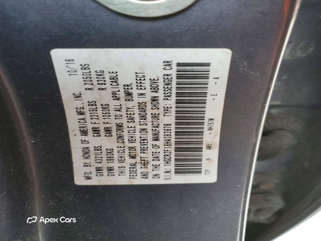 Honda Accord 2017