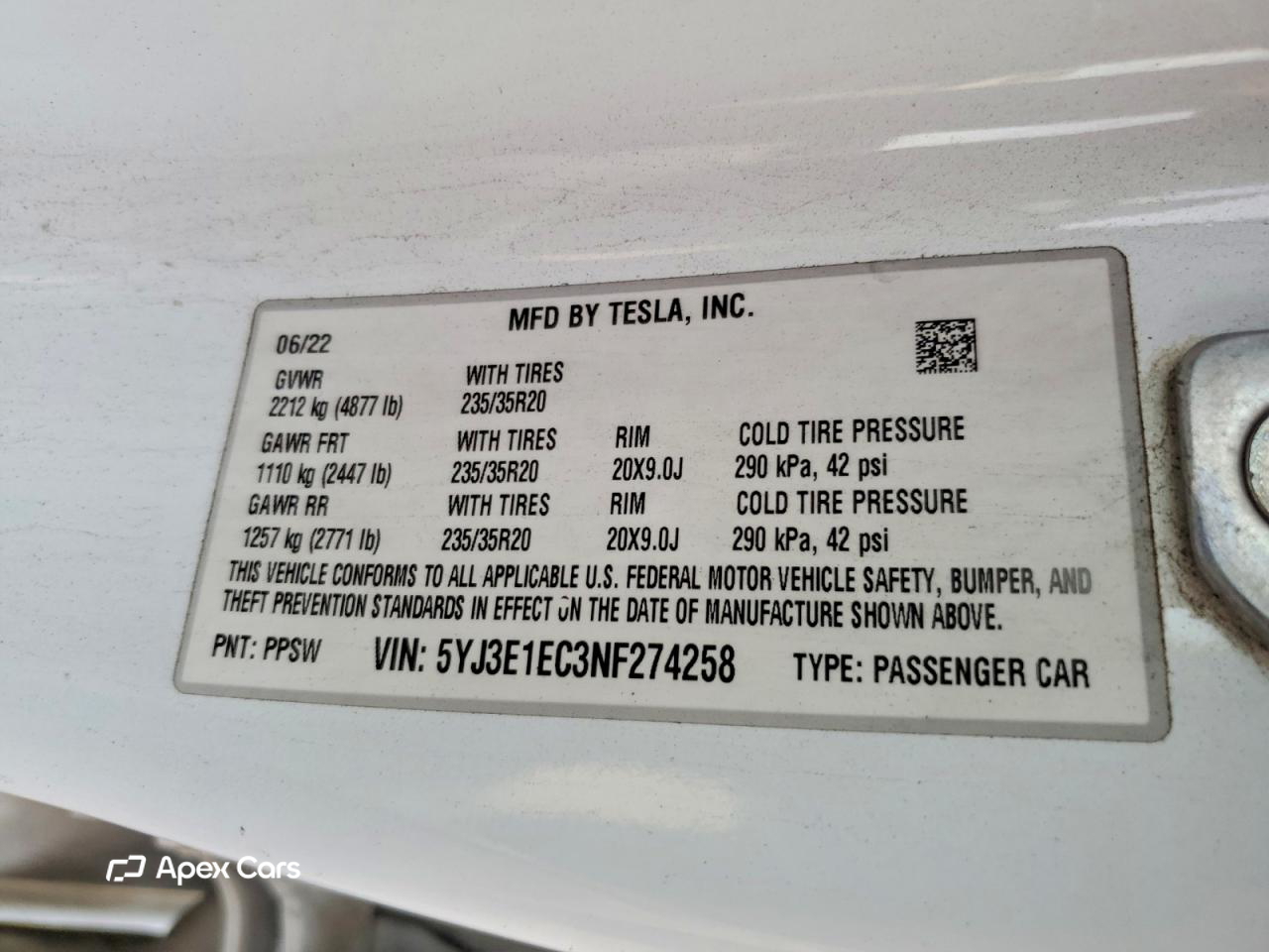 Tesla Model 3 2022