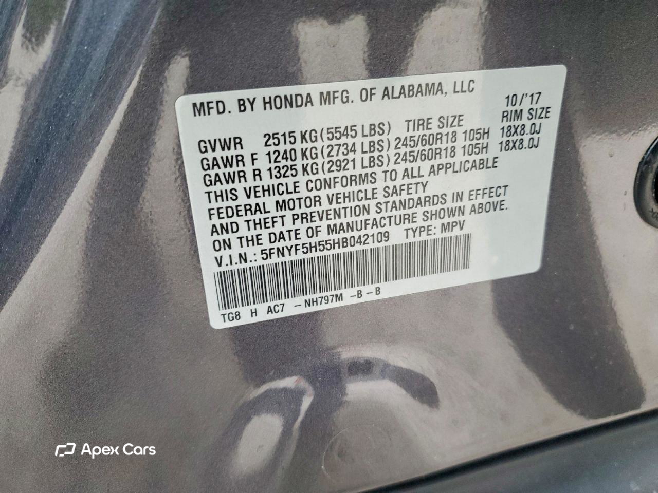Honda Pilot 2017