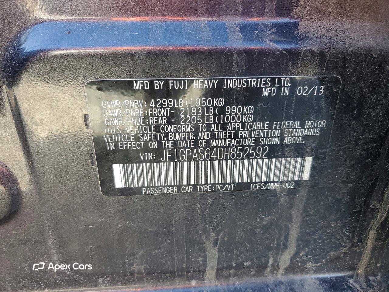 Subaru Impreza 2013