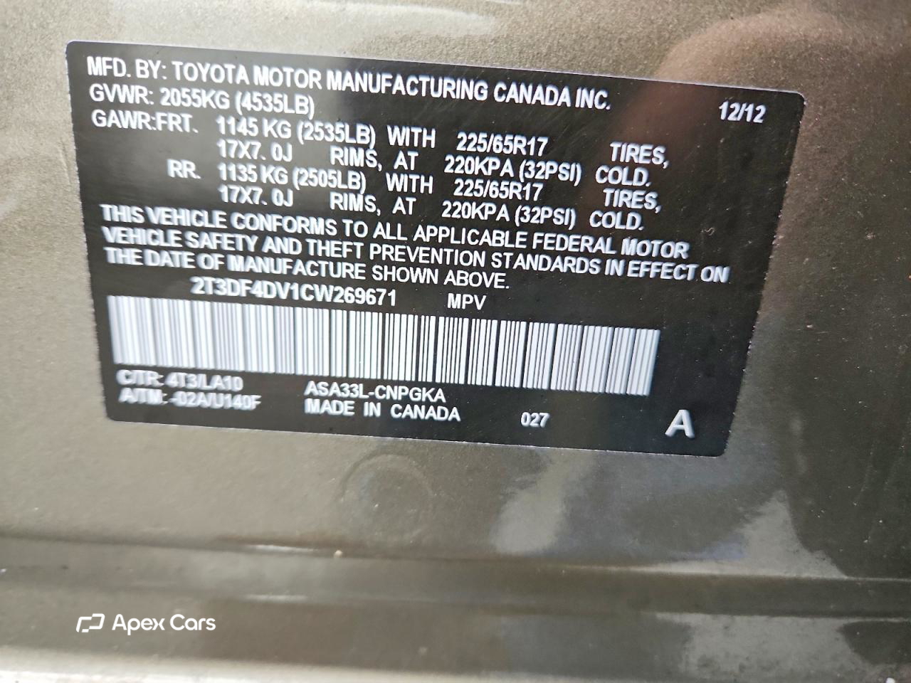 Toyota RAV 4 2012