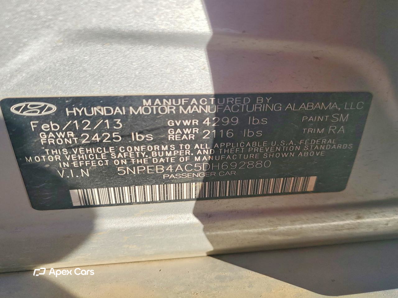 Hyundai Sonata 2013