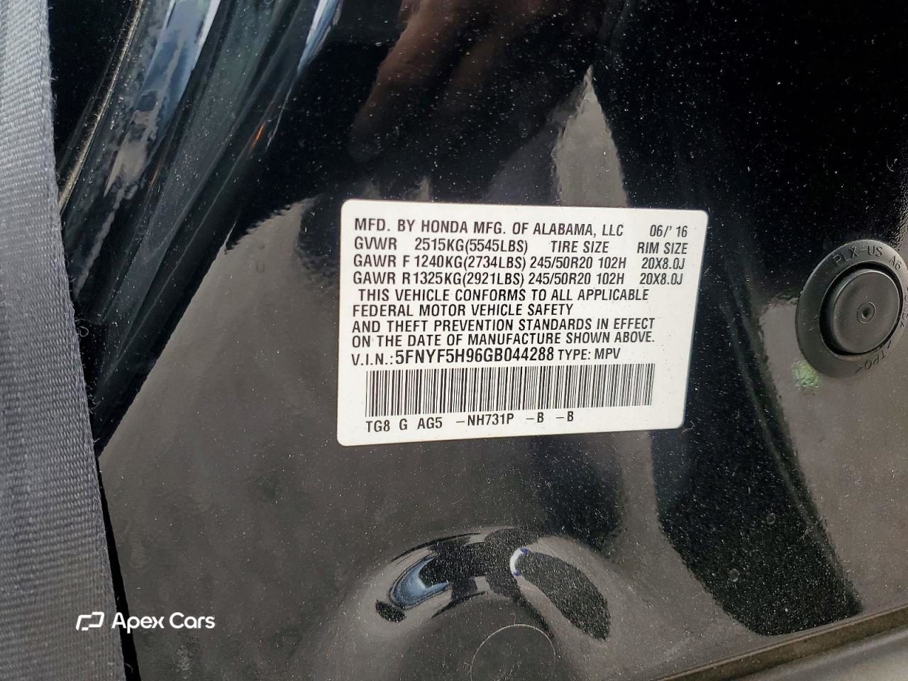 Honda Pilot 2016