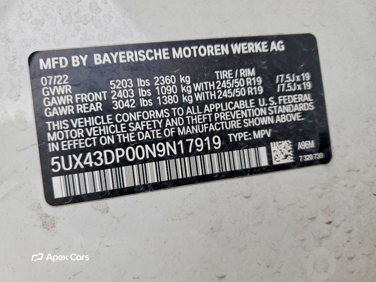 BMW X3 2022