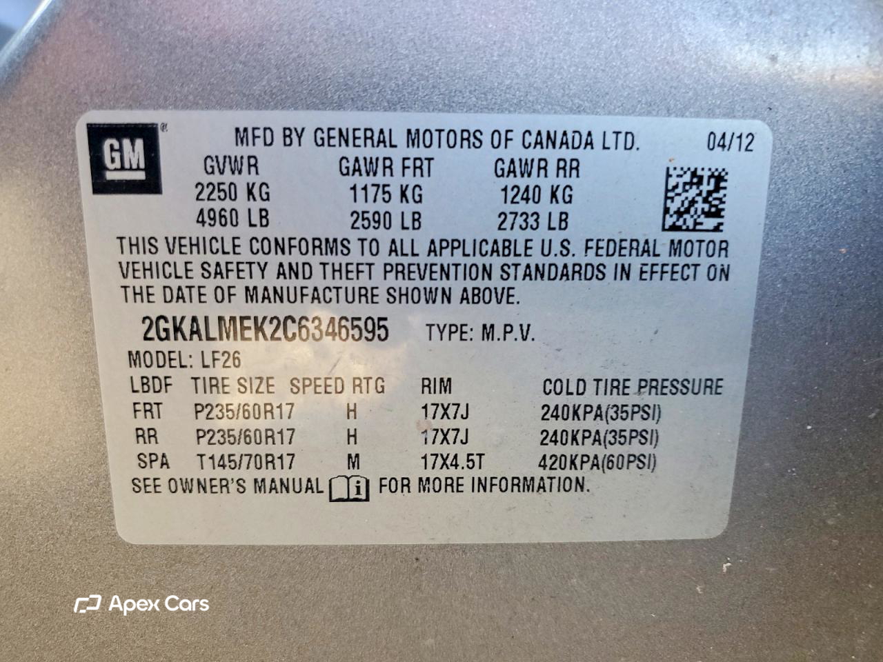 GMC Terrain 2012