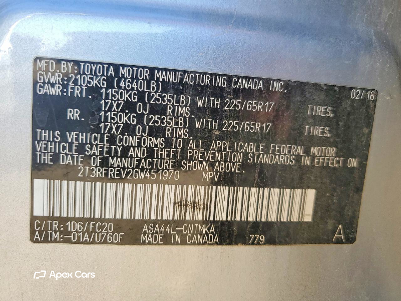 Toyota RAV 4 2016