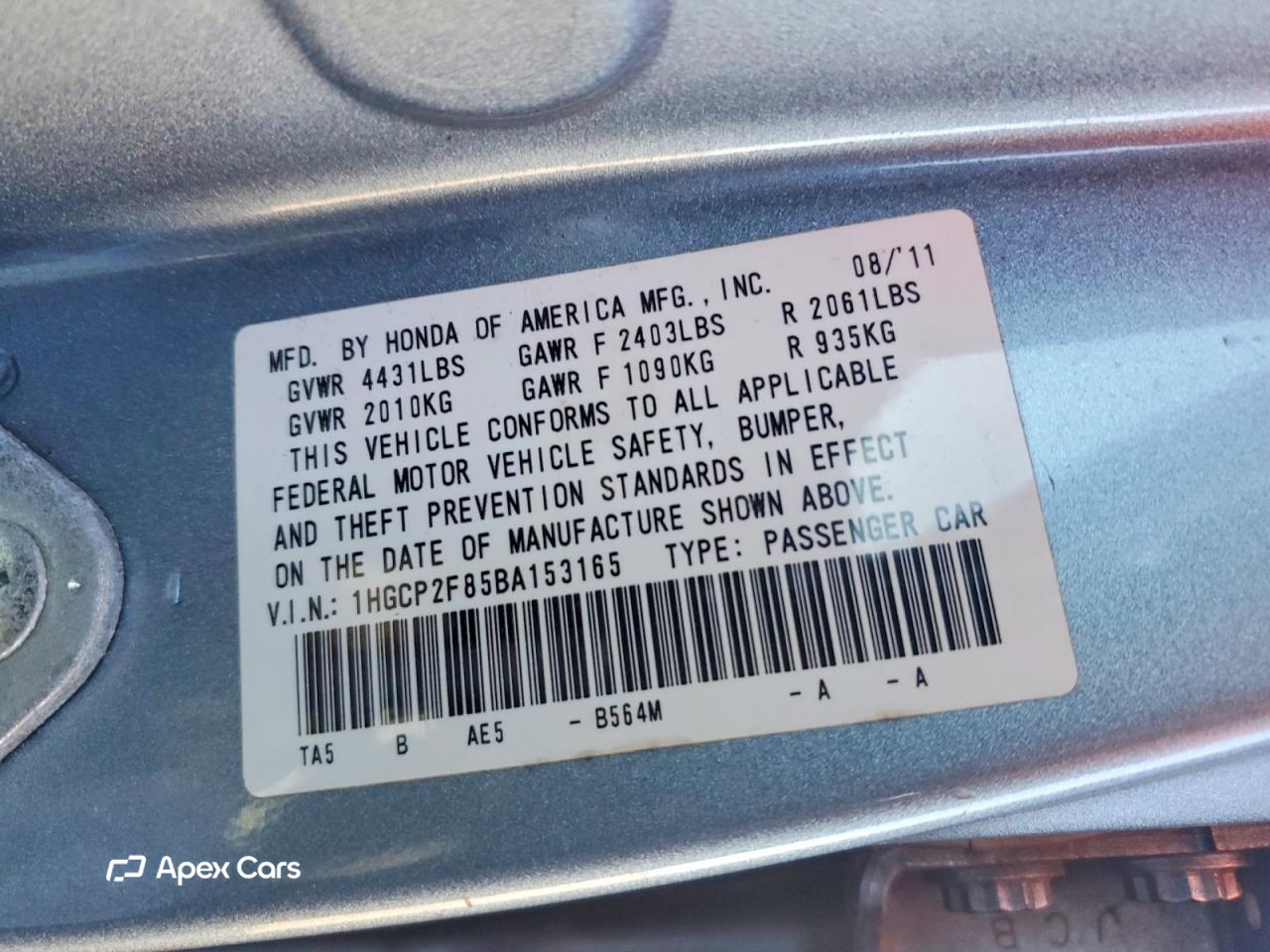 Honda Accord 2011