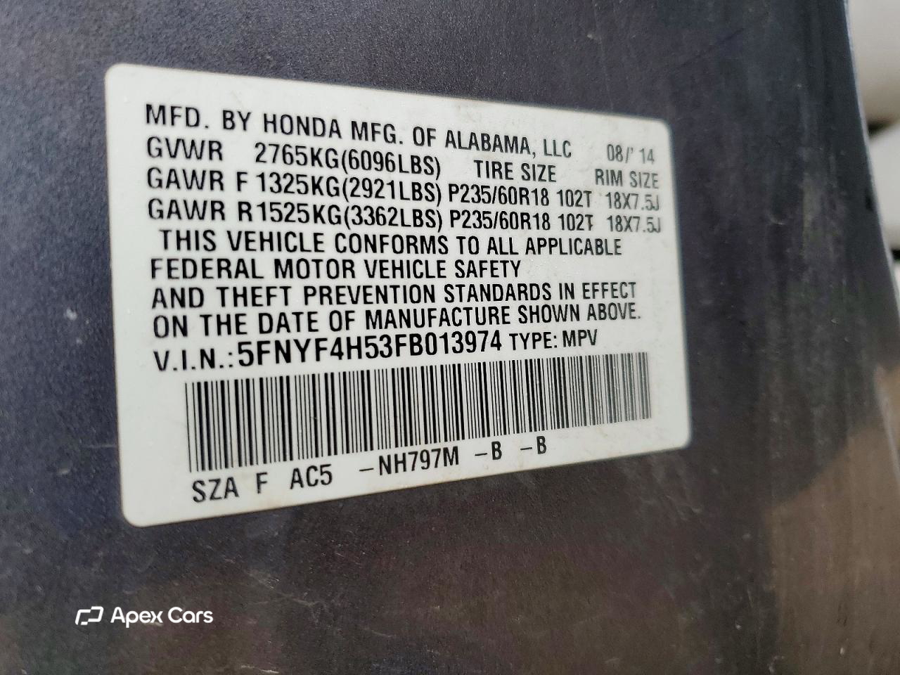 Honda Pilot 2015