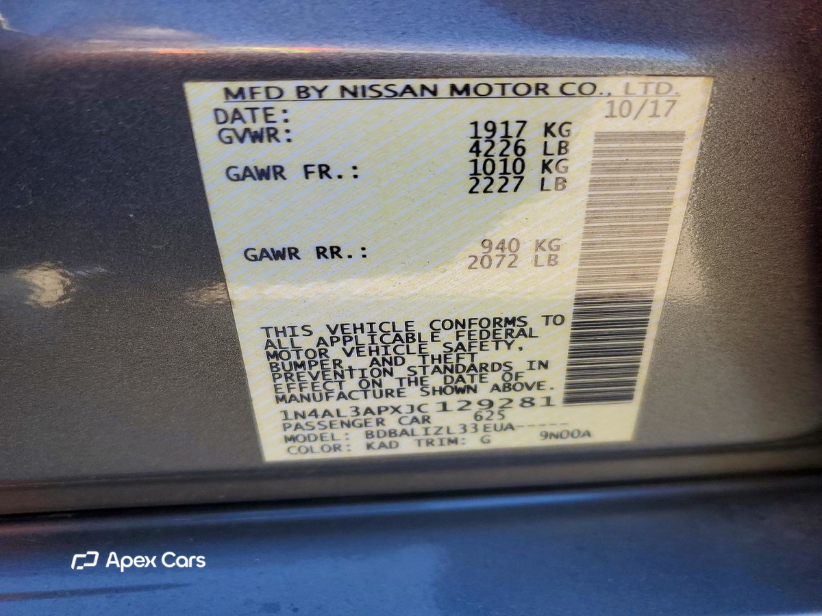Nissan Altima 2018