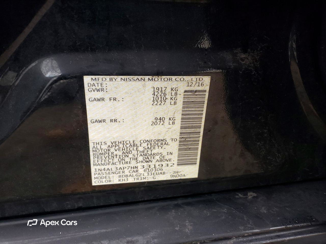 Nissan Altima 2017
