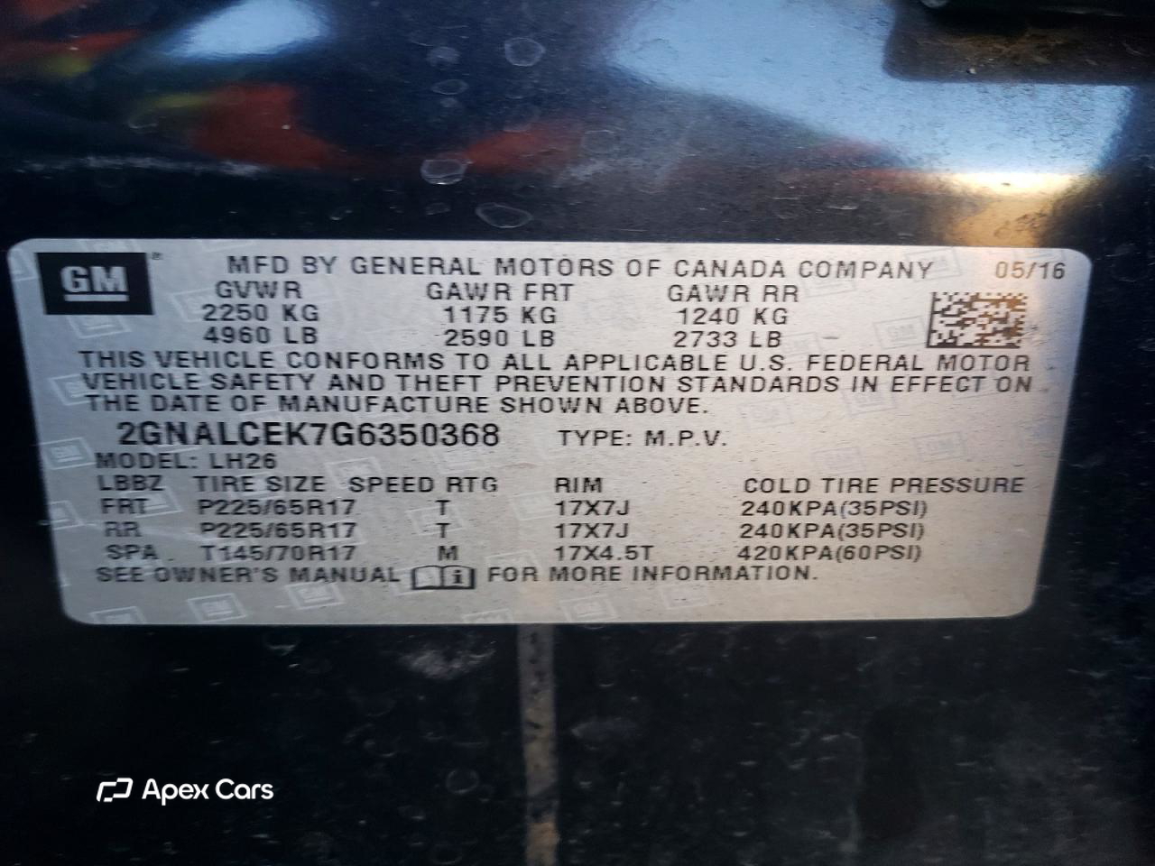 Chevrolet Equinox 2016