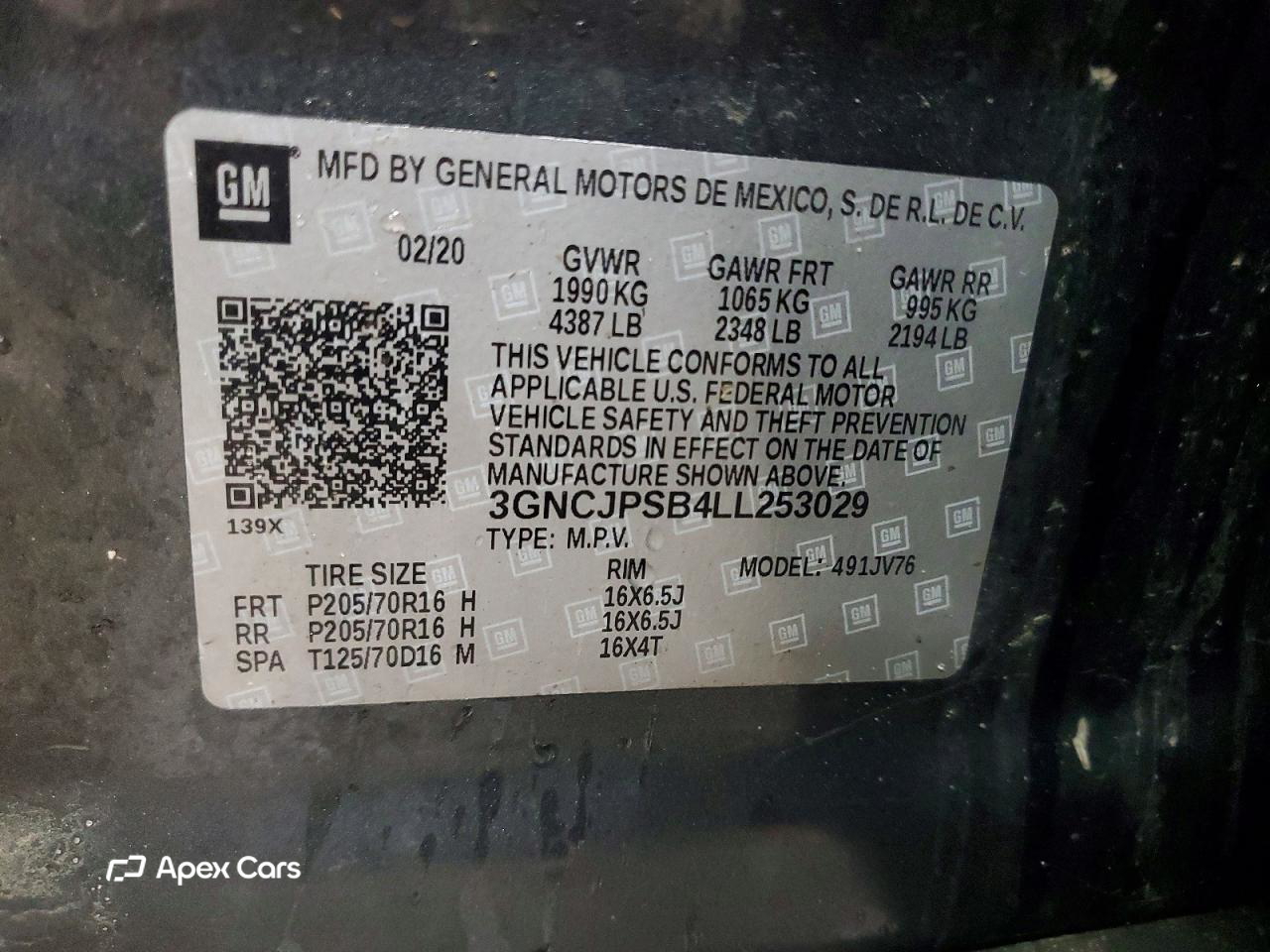 Chevrolet Trax 2020