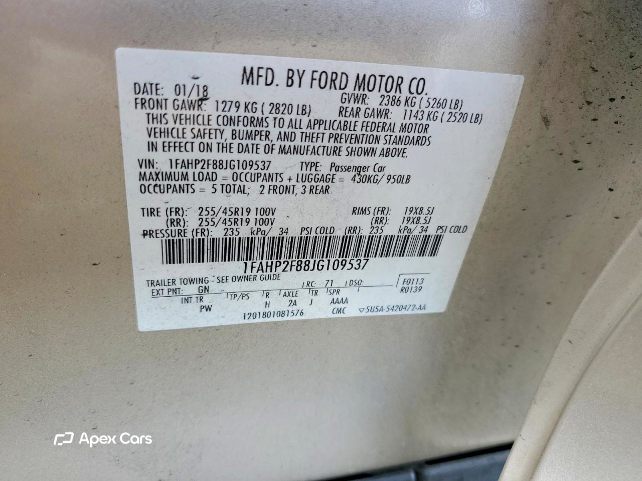 Ford Taurus 2018
