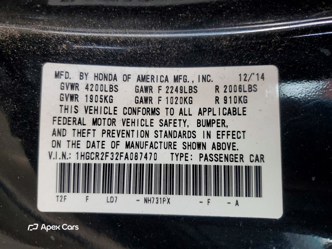 Honda Accord 2015