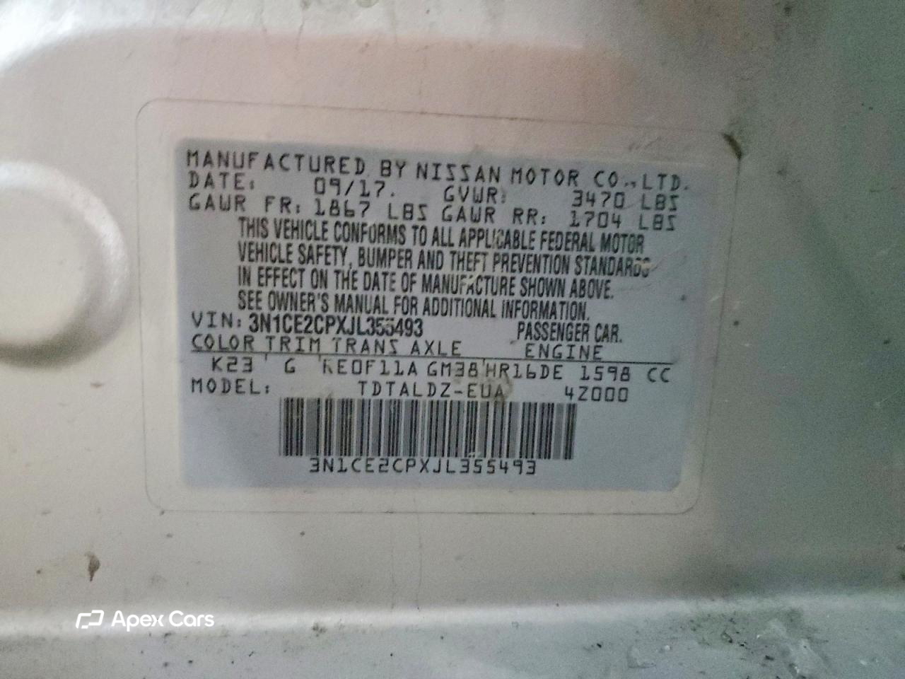 Nissan Versa 2018