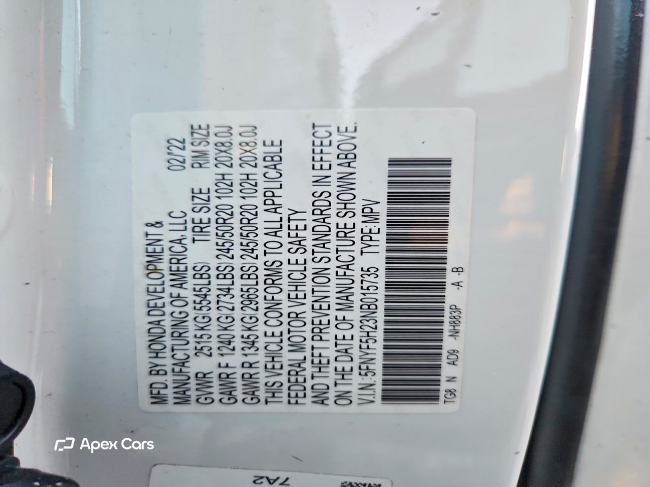 Honda Pilot 2022