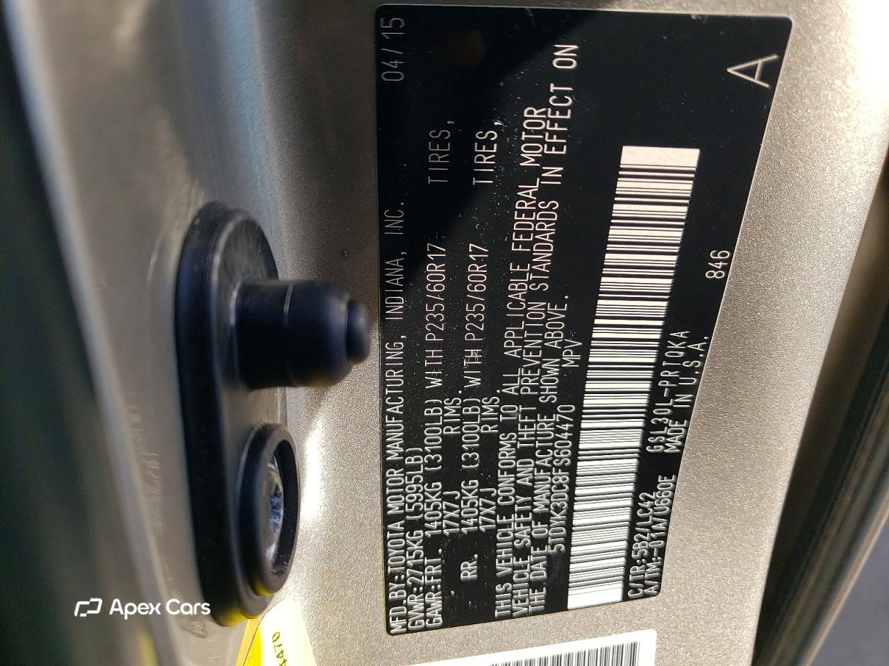 Toyota Sienna 2015