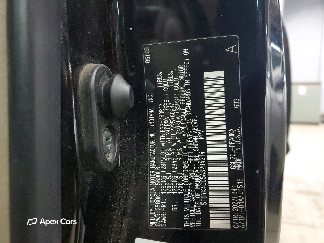 Toyota Sienna 2010