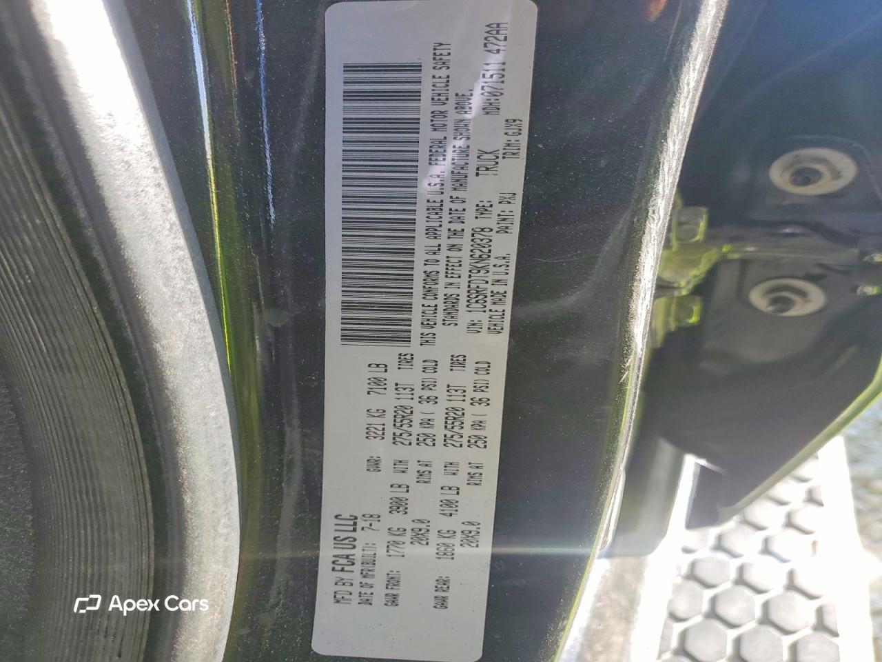 RAM 1500 2019