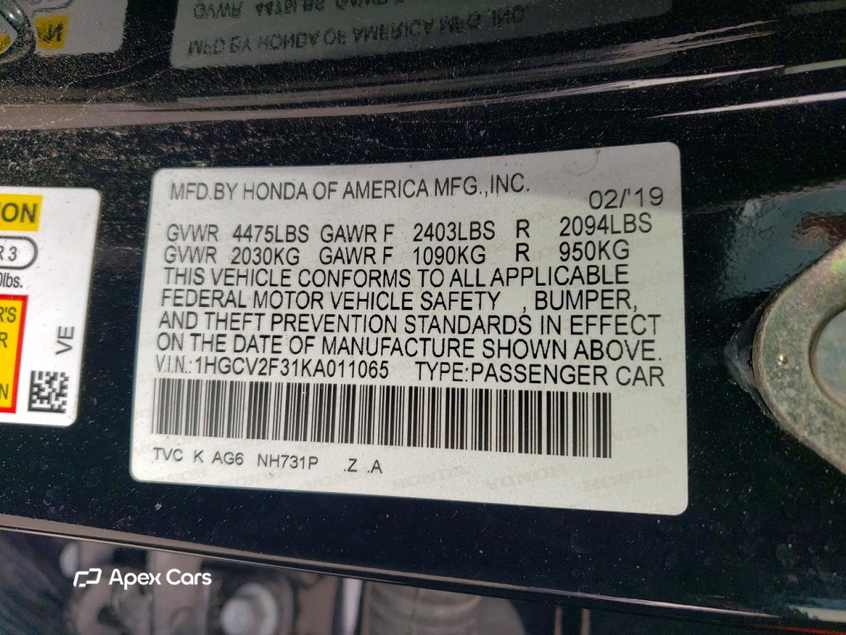 Honda Accord 2019