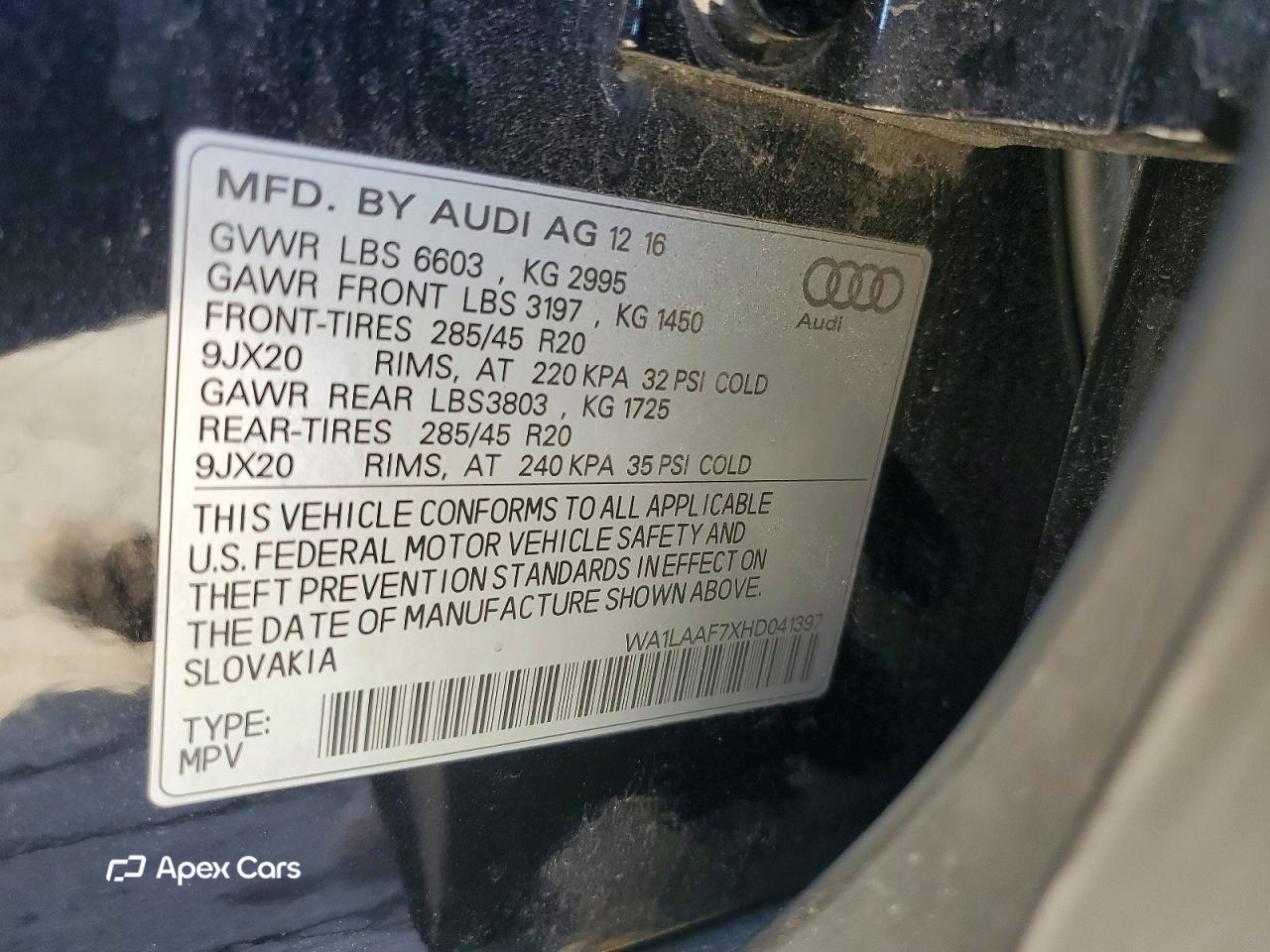 Audi Q7 2017