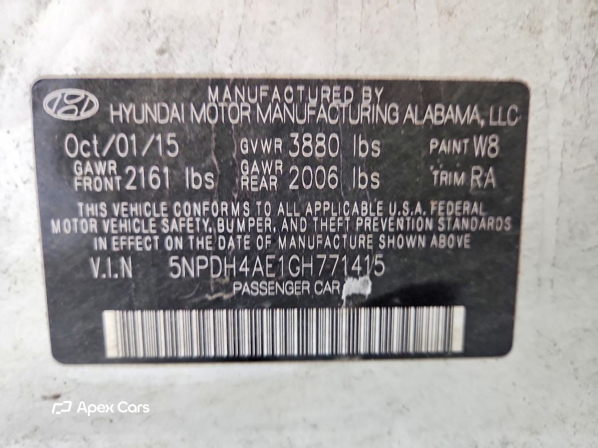 Hyundai Elantra 2016
