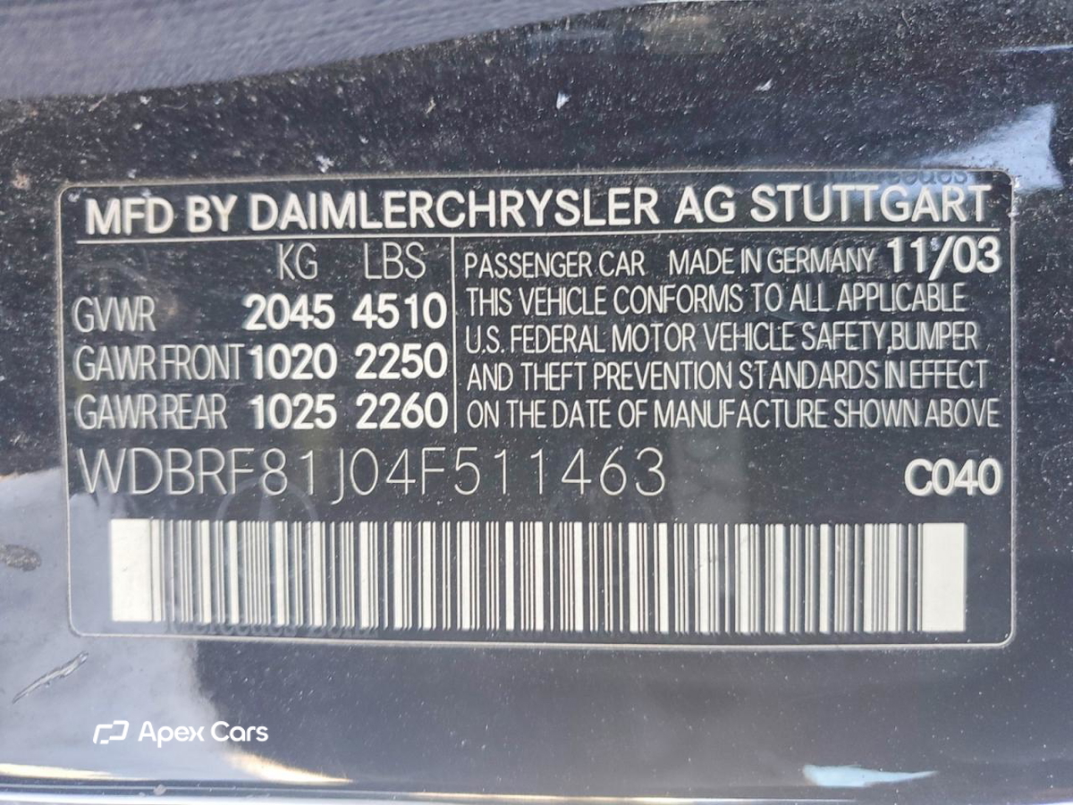 Mercedes-Benz C-klasse 2004