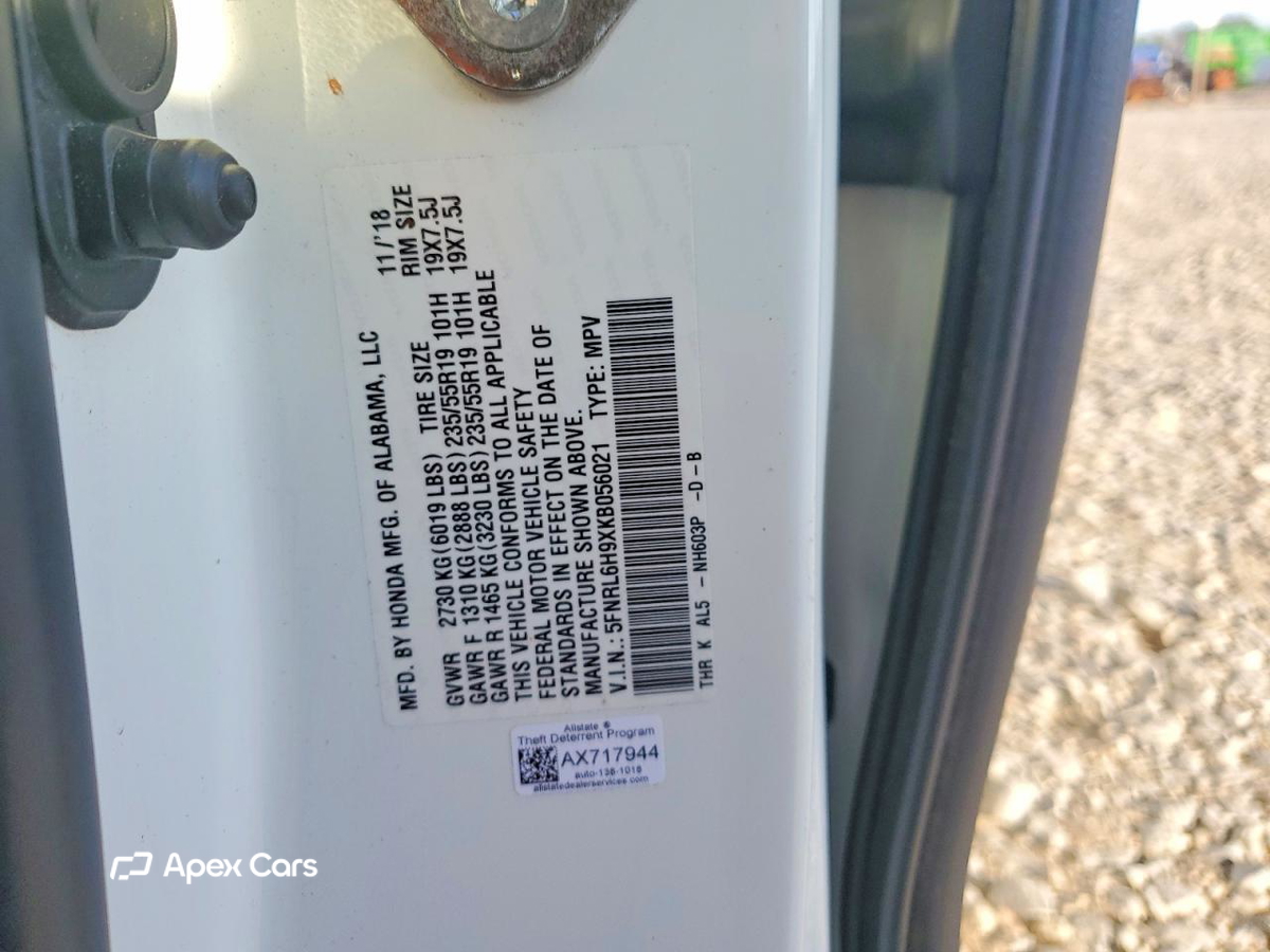 Honda Odyssey 2019
