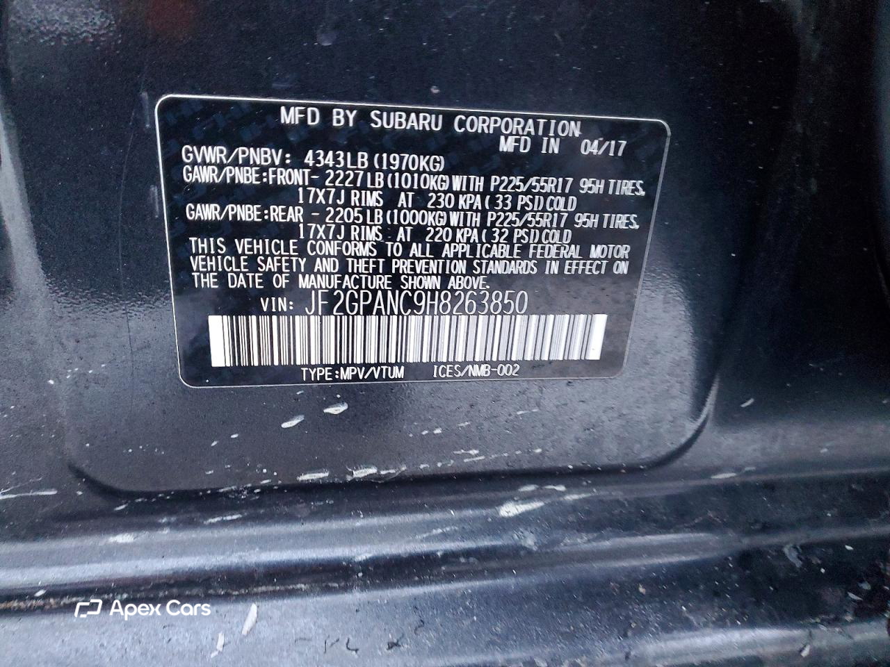 Subaru XV 2017