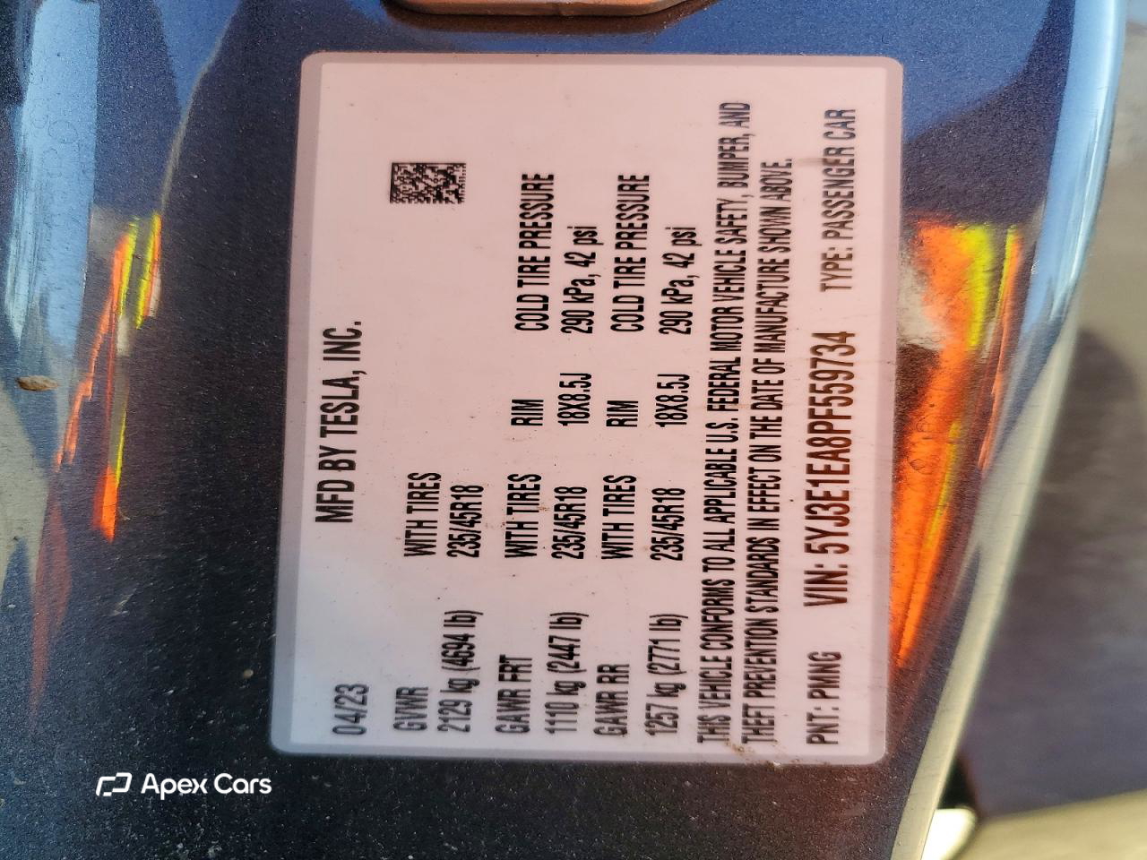 Tesla Model 3 2023