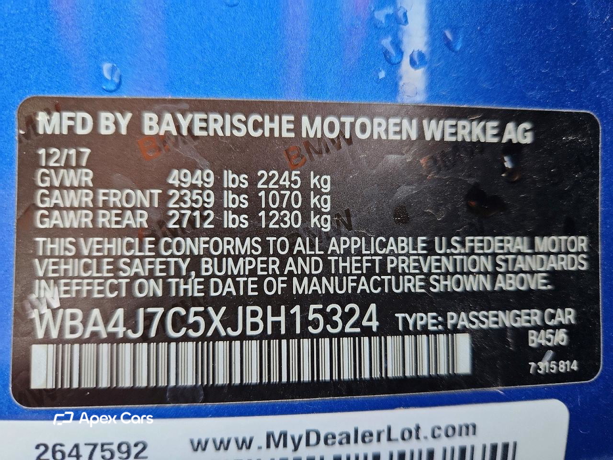 BMW Series 4 2018