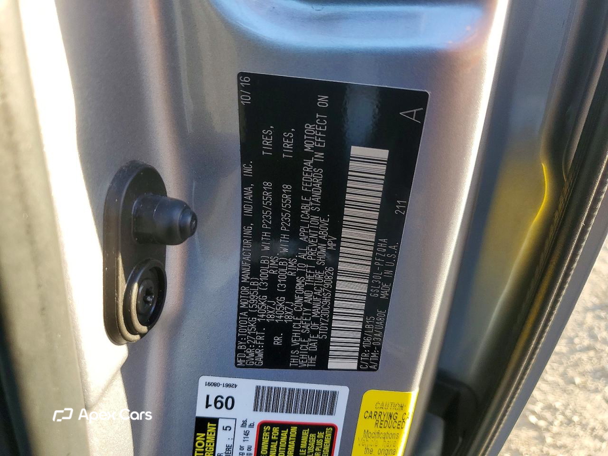 Toyota Sienna 2017