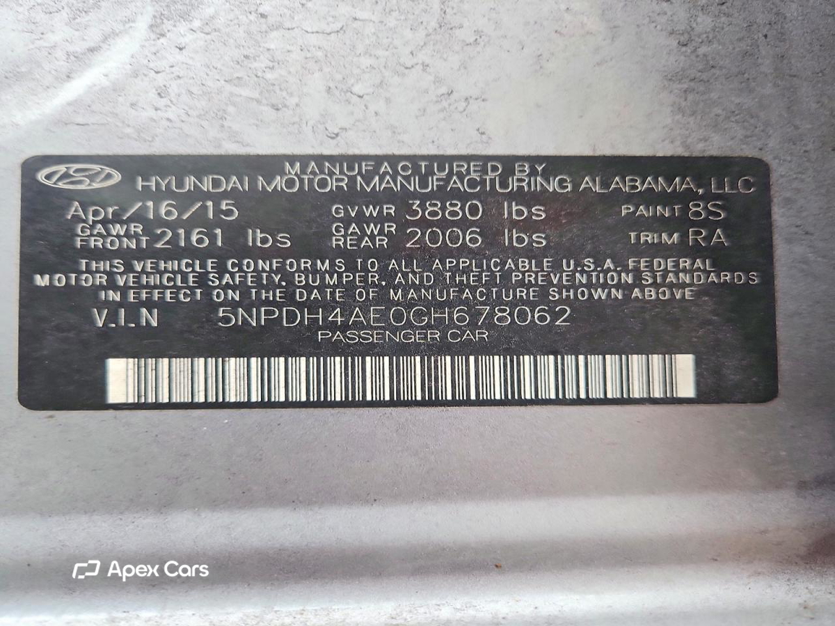 Hyundai Elantra 2016