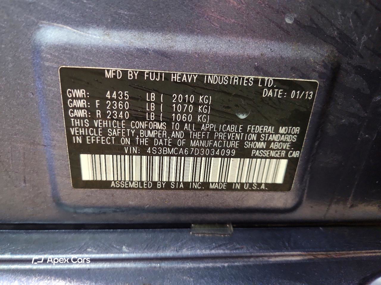 Subaru Legacy 2013