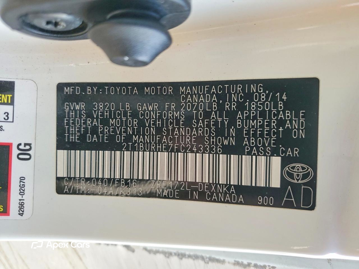 Toyota Corolla 2015