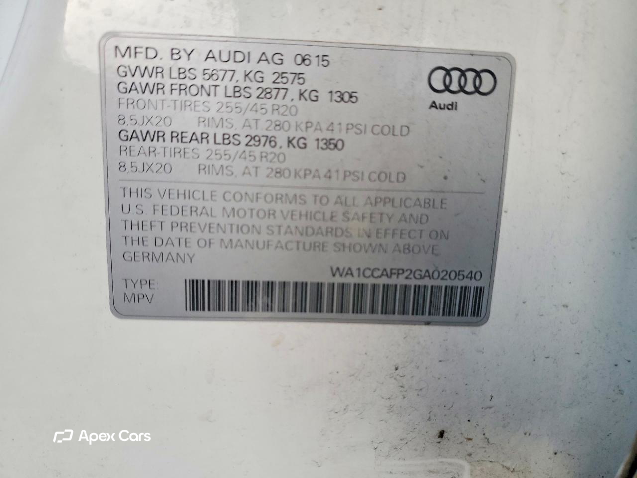 Audi SQ5 2016