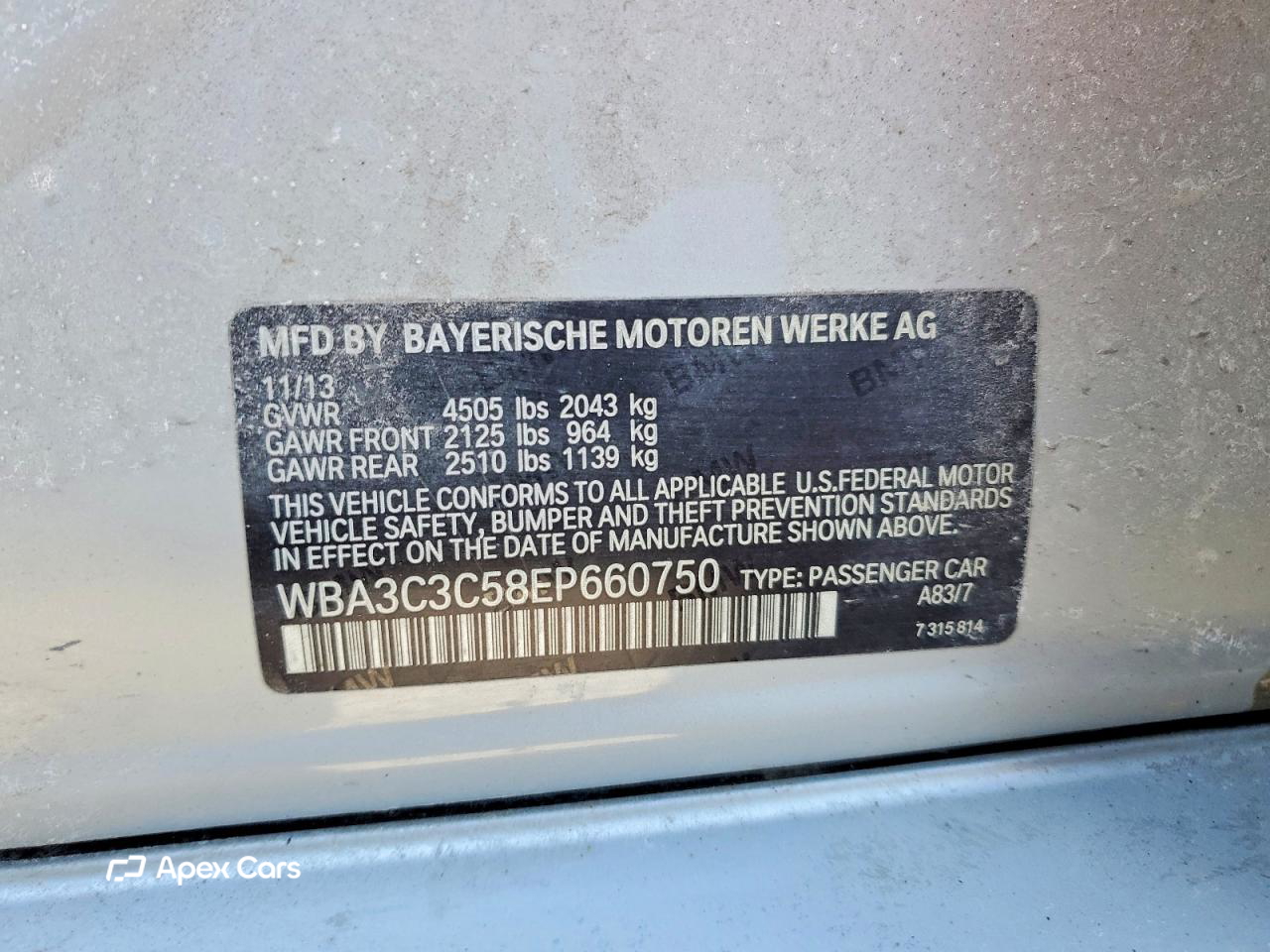 BMW Series 3 2014