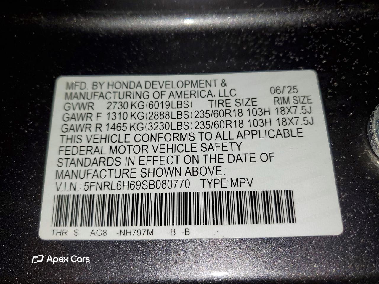 Honda Odyssey 2025