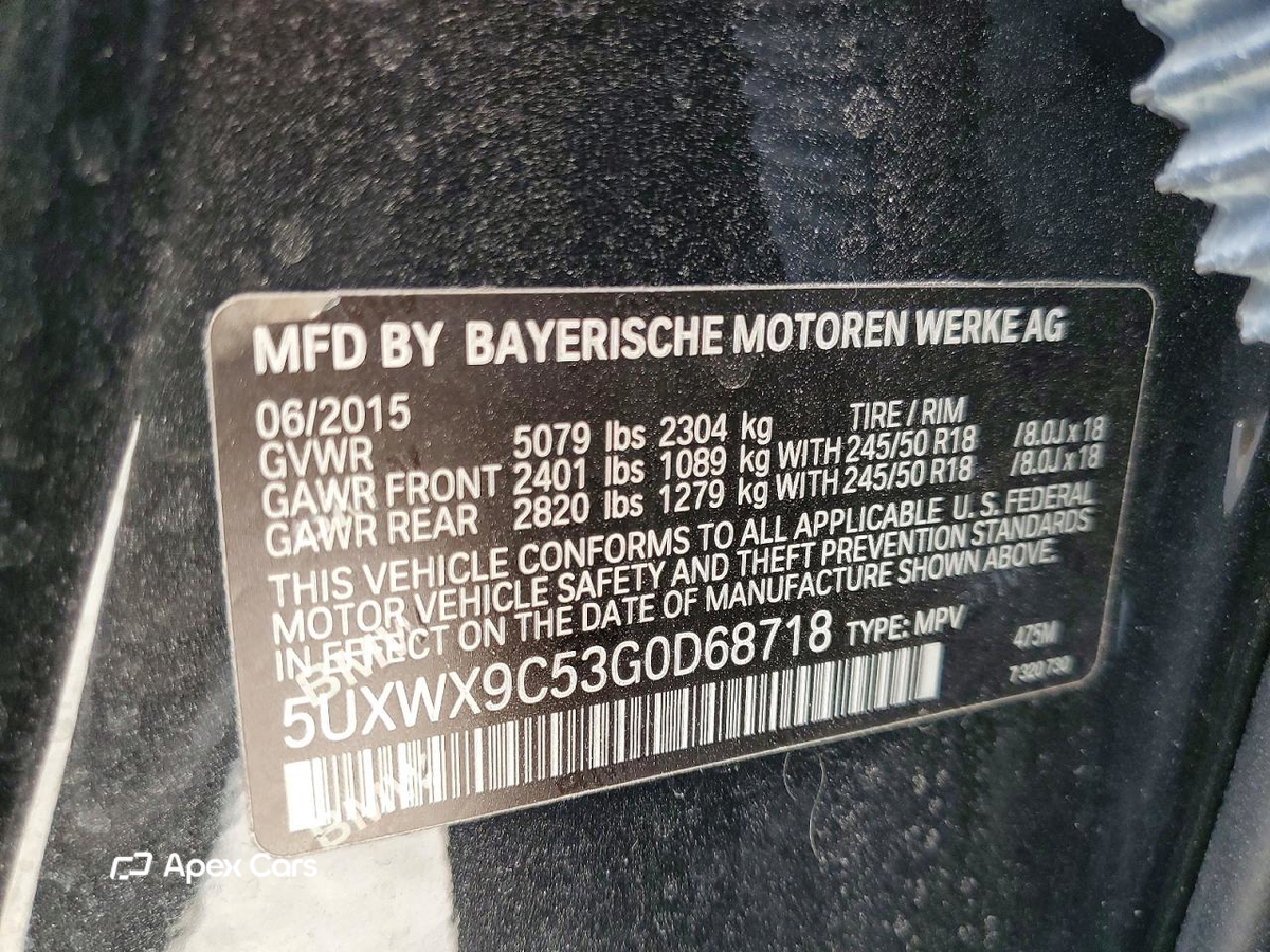 BMW X3 2016