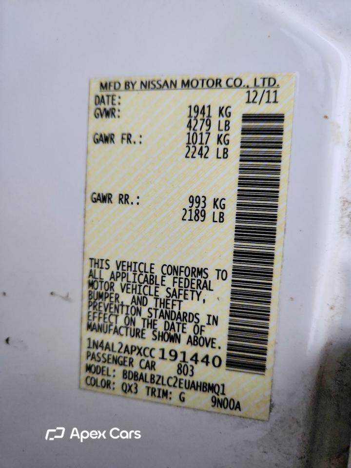 Nissan Altima 2012