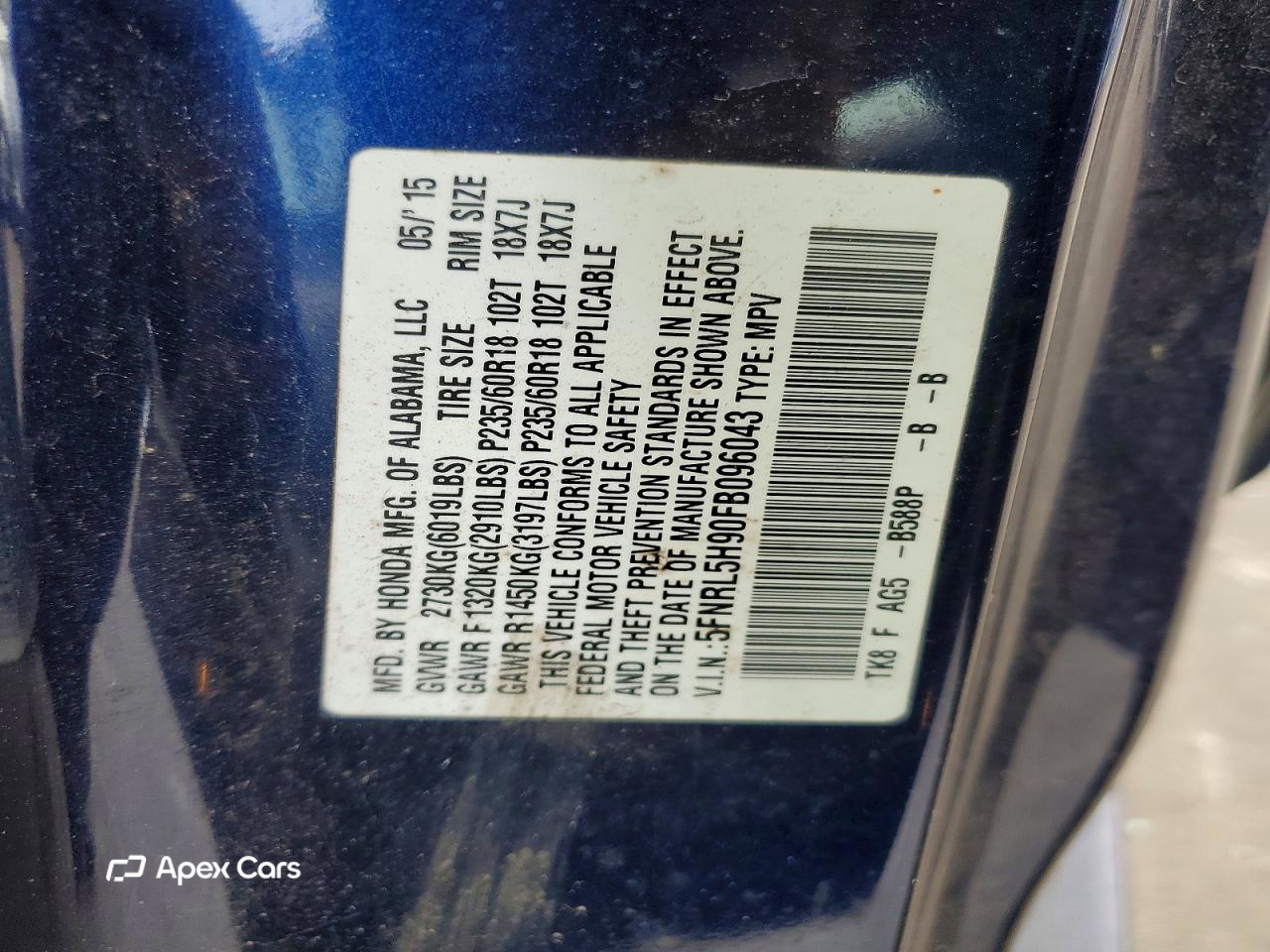 Honda Odyssey 2015