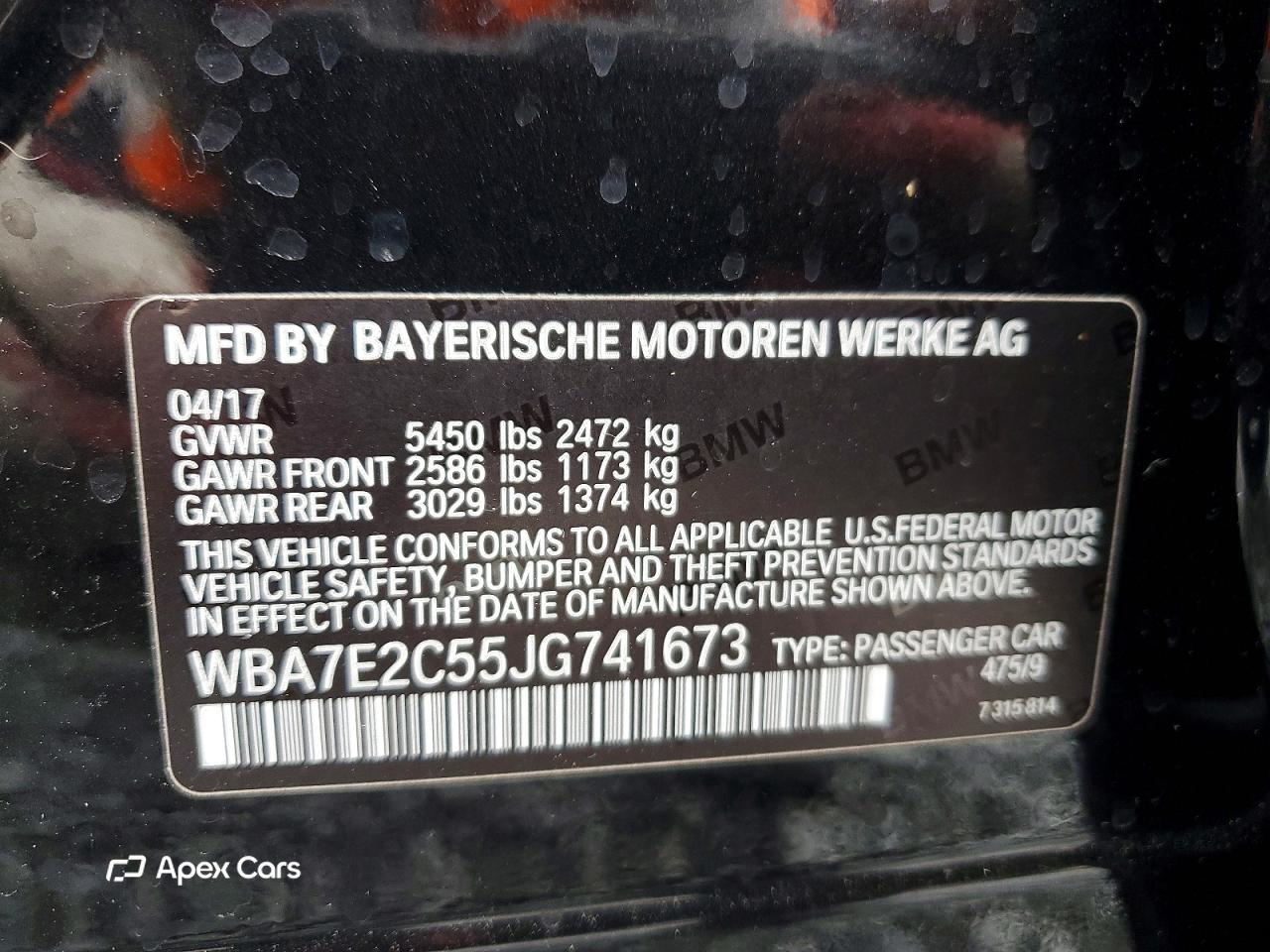 BMW Series 7 2018