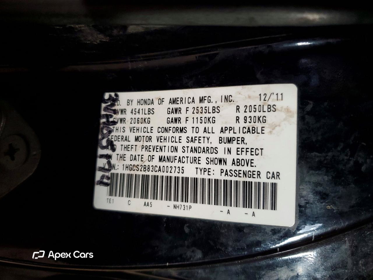 Honda Accord 2012