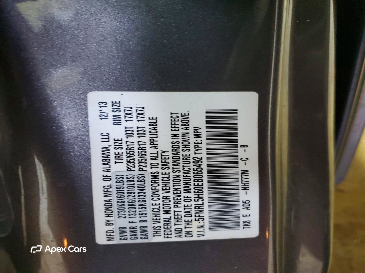 Honda Odyssey 2014