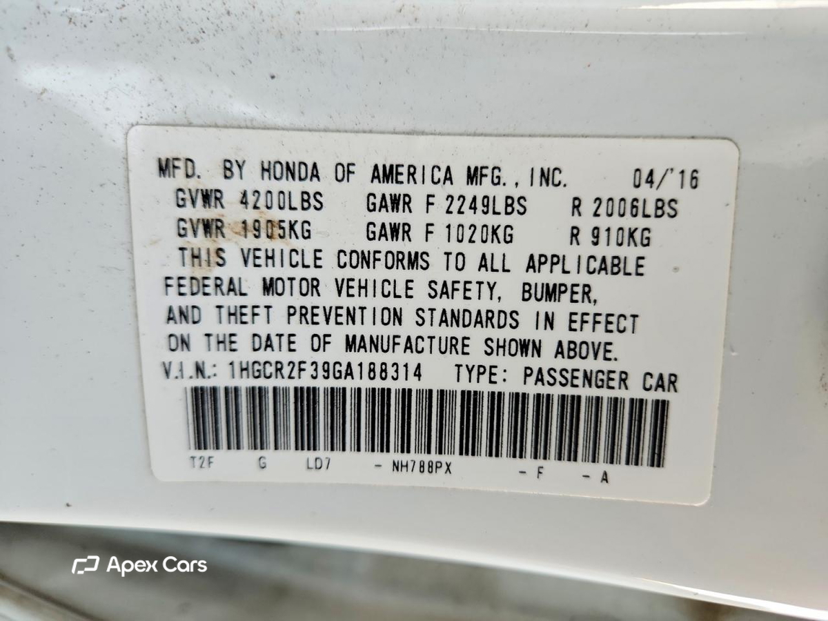 Honda Accord 2016