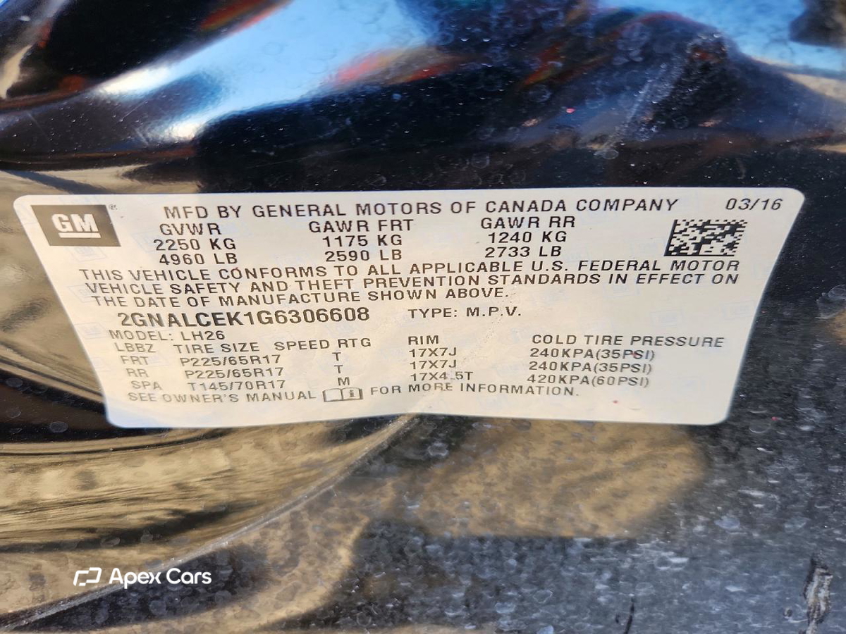 Chevrolet Equinox 2016