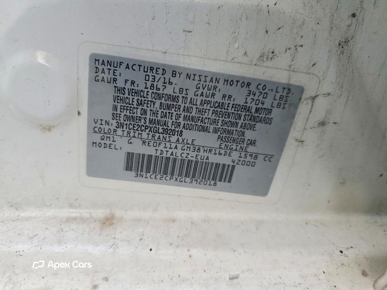 Nissan Versa 2016