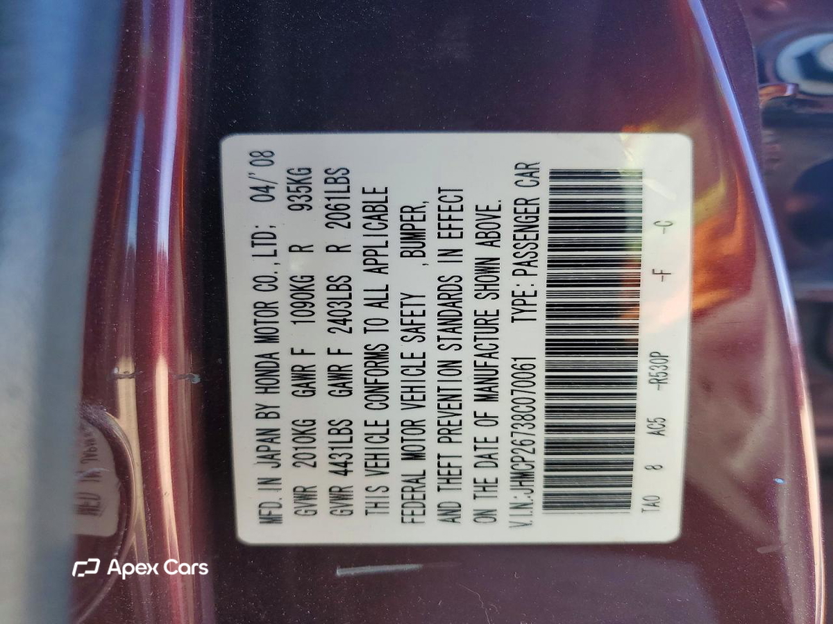 Honda Accord 2008